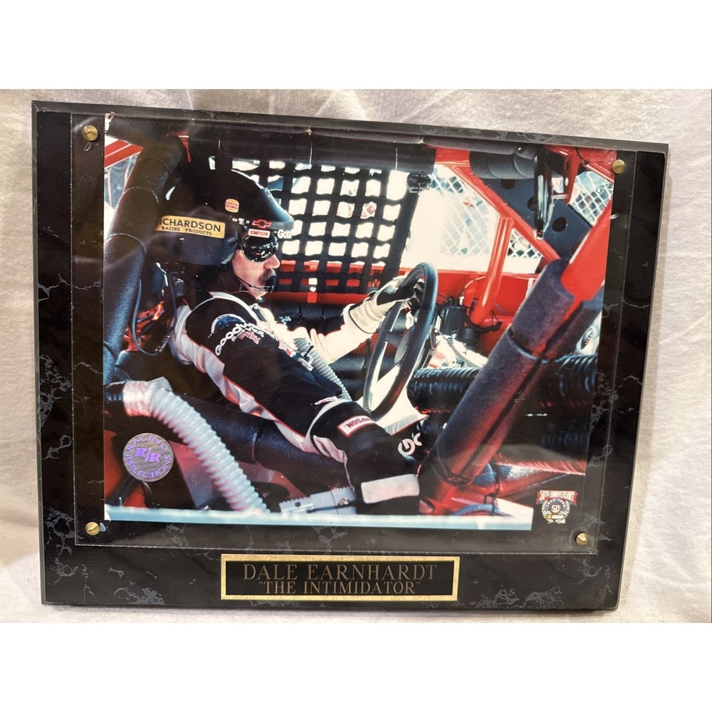 Racing Reflections Dale Earnhardt "The Intimidator" Photo Marble Plaque 13x10.5"